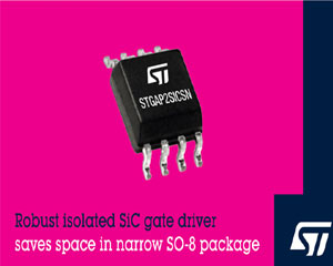 ST, 실리콘 카바이드 MOSFET 제어에 최적화된 단일 채널 게이트 드라이버 발표